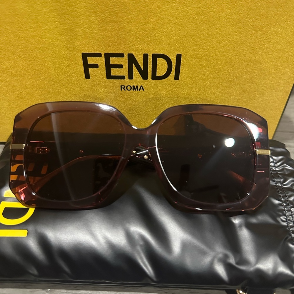 Fendi Women's Burgundy Sunglasses
